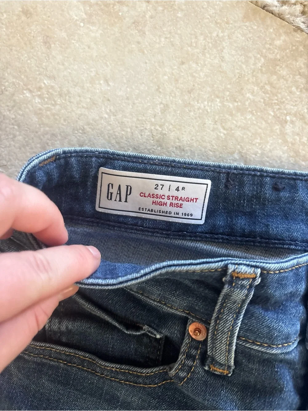 Dark Blue Women's Straight-Leg Jeans